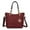 BM Burgundy, variant on MKF Collection Rylee Tote Bag, Vegan Leather Crossbody Bag Large Handbag Purse by Mia K