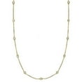 thumbnail image 2 of Diamond Station Necklace Bezel-Set in 14k Yellow Gold (1.00ctw), 2 of 6