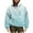 Light blue, variant on Hoodies for Women Hoodie Oversized Flannel Solid Sweatshirts Pullover Loose Casual Sweatshirts Hemlock