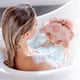 thumbnail image 2 of 1 Pc Esponja de Baño para Ducha, Puff Corporal para Baño 5.12"x2.56"x4.33 Rosa, 2 of 6
