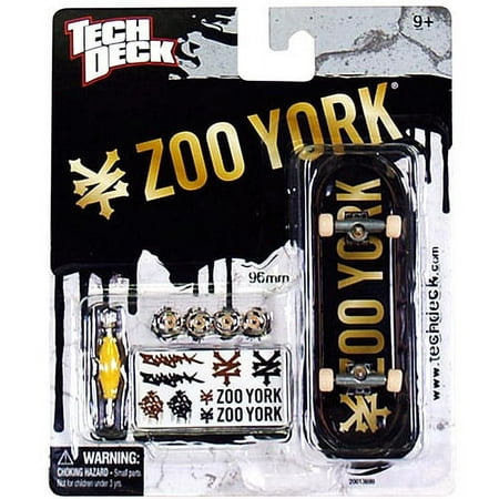 Tech Deck Zoo York 96MM Fingerboard, Black and Light Blue