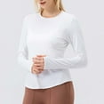 thumbnail image 5 of aidice Workout Tops for Women Running Crewneck Long Sleeve Fitting Shirts Breathable Athletic Gym Tops, 5 of 9