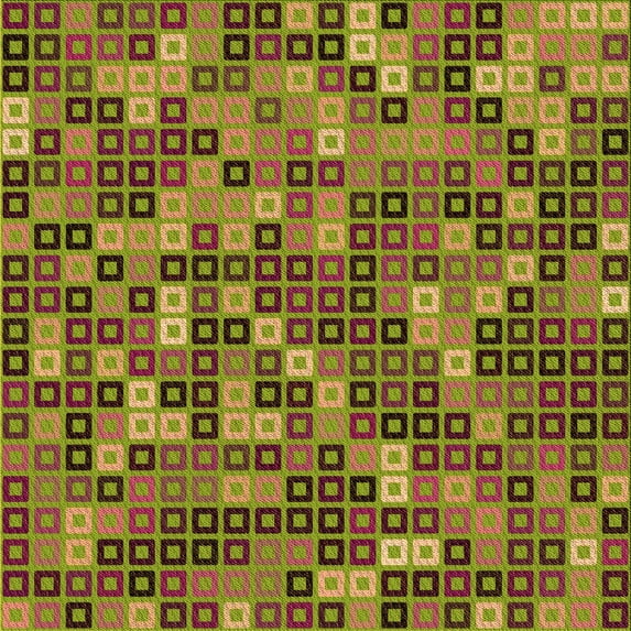 Ahgly Company Machine Washable Indoor Square Transitional Pistachio Green Area Rugs, 5' Square