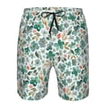 thumbnail image 3 of Balery Floral In Teal Traje de Baño Estilo Hawaiano para Hombre, Shorts de Secado Rápido con Bolsillos-Medium, 3 of 6