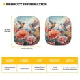 thumbnail image 7 of Binienty Beautiful Flowers Hummingbird 2 Packs Foldable Car Windshield Sun Shade UV Protection Heat Insulation Lightweight Cartoon Customization Suitable for Passenger Cars, 7 of 7