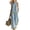 Light blue, variant on Women's Summer 2 Piece Outfits,Two Piece Linen Set Sleeve Crop Tops And Palazzo Pants Flowy Pants And Top Set Gray S