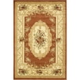 thumbnail image 1 of Unique Loom Tapis Motif Médaillon Versailles 4' x 6' Rectangle Terre Cuite/ivoire, 1 of 1