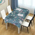 thumbnail image 7 of 60"x90" Easter Bunny Eggs Tablecloth, Waterproof Washable Polyester Square Table Cover Durable Tablecloth for Kitchen Dining Table Party Decor, 7 of 7