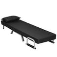 thumbnail image 5 of Topbuy Sofa Bed Folding Arm Chair Sleeper 5 Position Recliner Full Padded Lounger Couch Black, 5 of 7