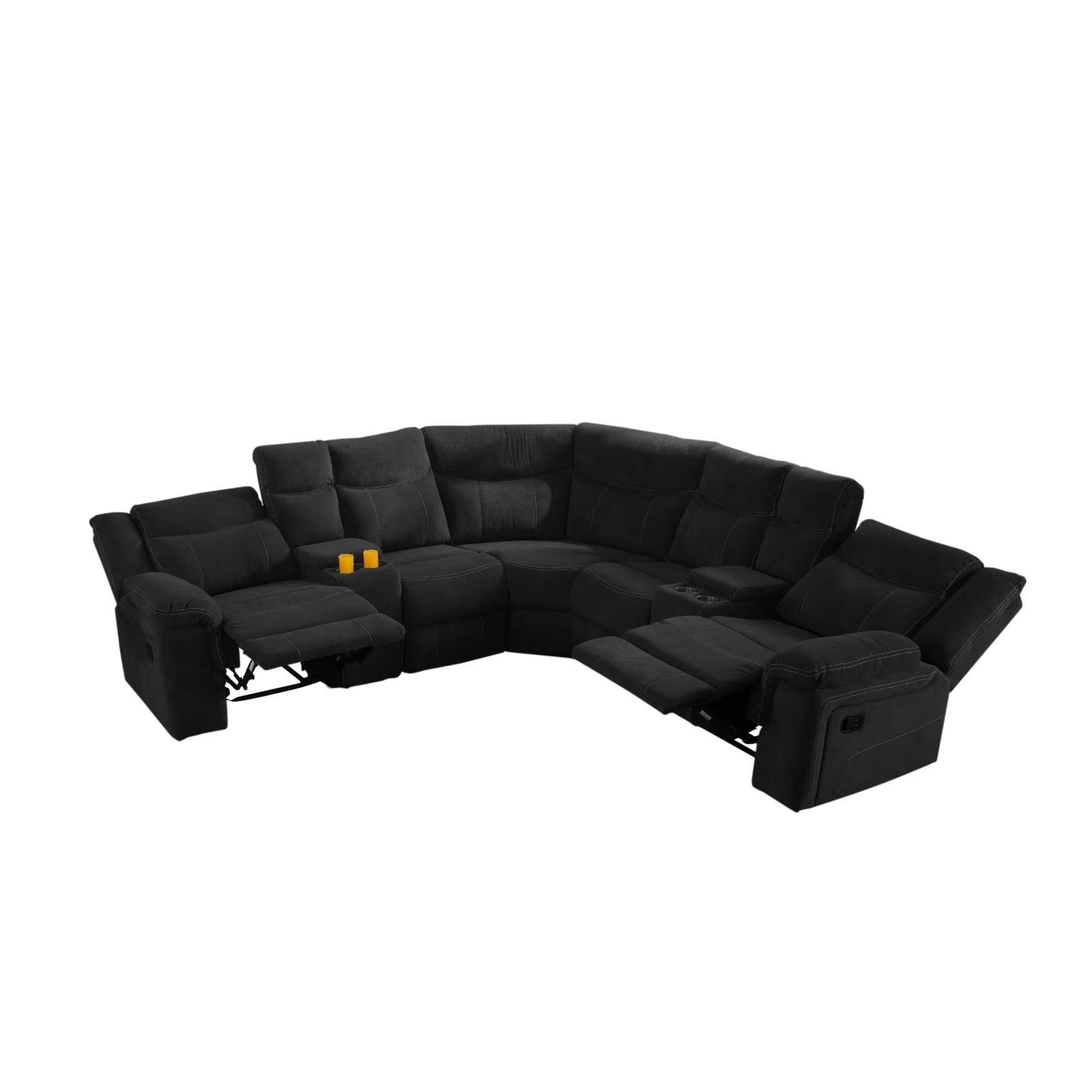LShaped Sofa Recliner, Modern Multifunctional Accent Couch with