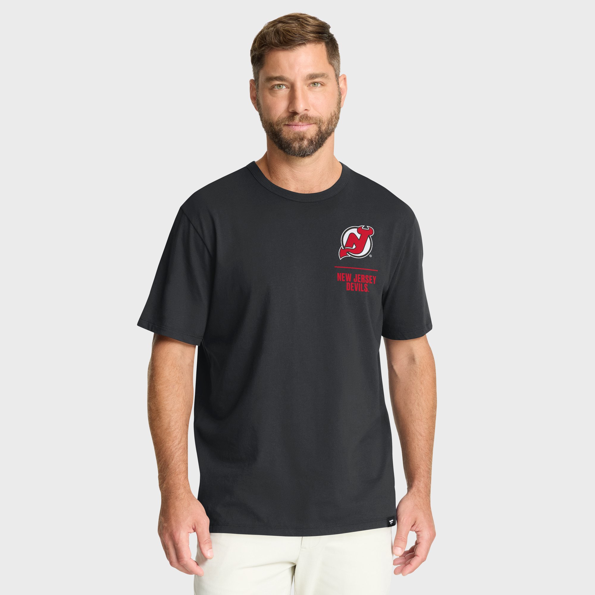 Men's Fanatics Black New Jersey Devils Crash The Net Legacy T-Shirt