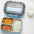 thumbnail image 3 of TIMIFIS Bento Box School Supplies Microwave Lunch Box Japanese Wood Bento Box 2 Layer Container Storage New, 3 of 6
