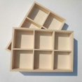 thumbnail image 2 of Wooden Drawer Organizer with Compartments Stationery Storage Box Sorting Tray, 2 of 4