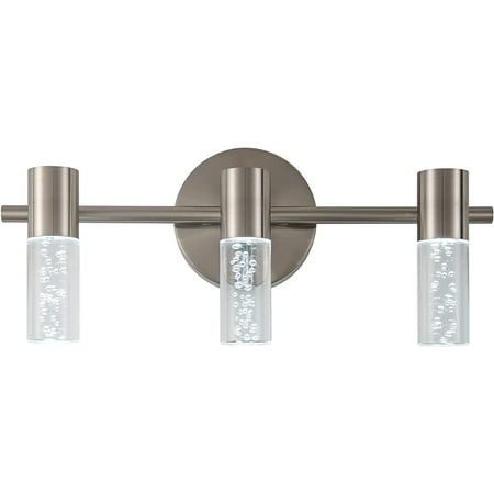 

Leadtek Modern Vanity Lights for Mirror 4-Light Brushed Nickel Bath 32W Vanity Lights Bathroom Vanity Lighting Fixtures Cool White 6000K