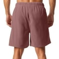 thumbnail image 4 of IYYVV Mens Corduroy Shorts Casual 7 Inch Elastic Waist Drawstring Summer Beach Loose Fit Shorts Big And Tall Short with Pockets Pink L, 4 of 4