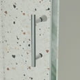 thumbnail image 6 of 44-48"W x 71"H Sliding Shower Door, Piovt Swing Glass Shower Door with 1/4"(6mm) Clear SGCC Tempered Glass, Pivot Frame Sliding Shower Door for Bathroom, Chrome, Reversible Installation, 6 of 7