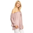 thumbnail image 3 of Women Renaissance Off Shoulder Top Costumes Blouse Boho Peasant Shirt, 3 of 5