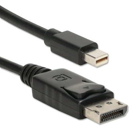 UPC: 0037229003215 | QVS 2-Meter Mini DisplayPort to DisplayPort UltraHD 4K Black Cable