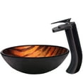 thumbnail image 4 of Novatto NSFC-025057ORB MIMETICA Round Glass Vessel Bathroom Sink Set, Oil Rubbed Bronze, 4 of 7