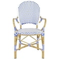 thumbnail image 4 of Safavieh Hooper Outdoor Stacking Arm Chair, Set of 2 - Blue/White, 4 of 10
