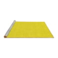 thumbnail image 2 of Ahgly Company Machine Washable Indoor Rectangle Abstract Yellow Contemporary Area Rugs, 5' x 7', 2 of 4