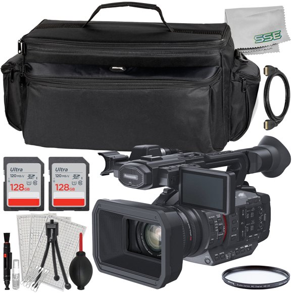 Ultimaxx Essentiel Panasonic HC-X20 Caméscope Mobile 4K Ensemble - Comprend : 2x Cartes Mémoire Ultra 128 Go, Filtre anti-UV Protecteur et Plus (Ensemble de 22 Pcs)