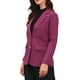 thumbnail image 4 of BLAZER CHIC para Mujeres con Solapa Notch, Manga Larga, Sencillo, Chaquetas de Traje de Trabajo, S Púrpura, 4 of 6