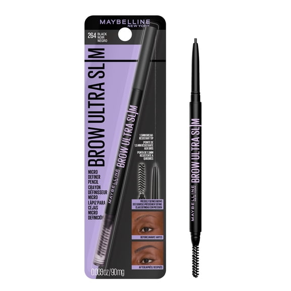 Maybelline Express Brow Ultra Slim Pencil Eyebrow Makeup, Black