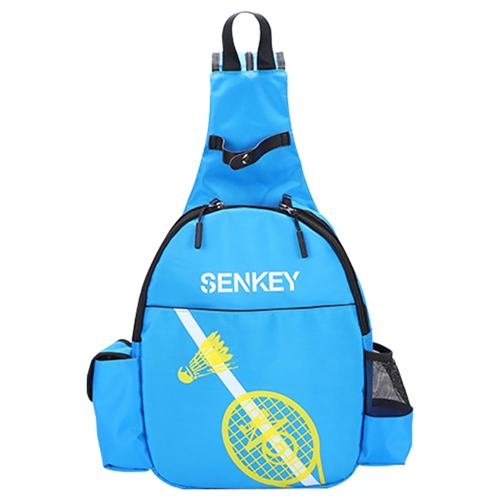 Tennis Badminton Racket Backpack Sport Bag Crossbody Sling Coffee oxford 
