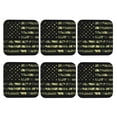 thumbnail image 2 of Balery 6 Pcs American Flag Camoleather Coasters Set, Drink Table Cup Coasters For Living Room Kitchen Coffee Decor, 2 of 9