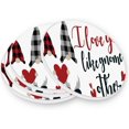 thumbnail image 3 of GZHJMY Cute Valentine's Day Gnome Elf Drink Coasters 1PCS,Absorbent Coaster,Marble Style Ceramic Bar Coaster for Tabletop Protection,Suitable for Kinds of Cups, 3 of 6