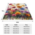 thumbnail image 3 of Pofeuu Colorful Wildflower Meadow Print Ultra-Soft Micro Fleece Blanket,for Bed Or Sofa,All Season Throw Blankets Flannel Blanket-50"x40", 3 of 7