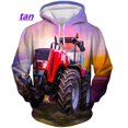 thumbnail image 3 of Nueva sudadera con capucha con estampado 3D de tractor para hombre y mujer, estilo Harajuku y hip hop, informal, a la moda, 3 of 5