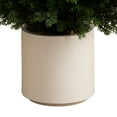 thumbnail image 3 of Nearly Natural 6ft. UV Resistant Artificial Cedar Tree in Decorative White Planter (Indoor/Outdoor), 3 of 7
