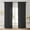 Black, variant on Elainilye Sheer Curtains - Solid Color Lightweight Translucent Rod Pocket Style for Living Room and Bedroom, Semi Sheer Drapes for Window Covering, 51x39 Inches