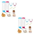 thumbnail image 2 of pitrice 2pcs/set Leak-Proof Small Animal Drinking Bottle Durable And Easy To Bottle For Small Animals blue and rose red 2Set, 2 of 6