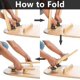 thumbnail image 3 of Bisagra para muebles YONGSHENG juego de 2 soportes plegables Bisagras autoblocantes bronce 68*63*54mm, 3 of 5