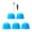 Blue, variant on YAOMOBB Versatile Coffee Capsule Cup Reusable Coffee Capsules Set of 5 Convenient and Food Grade Filter for Dolce Gusto Machines