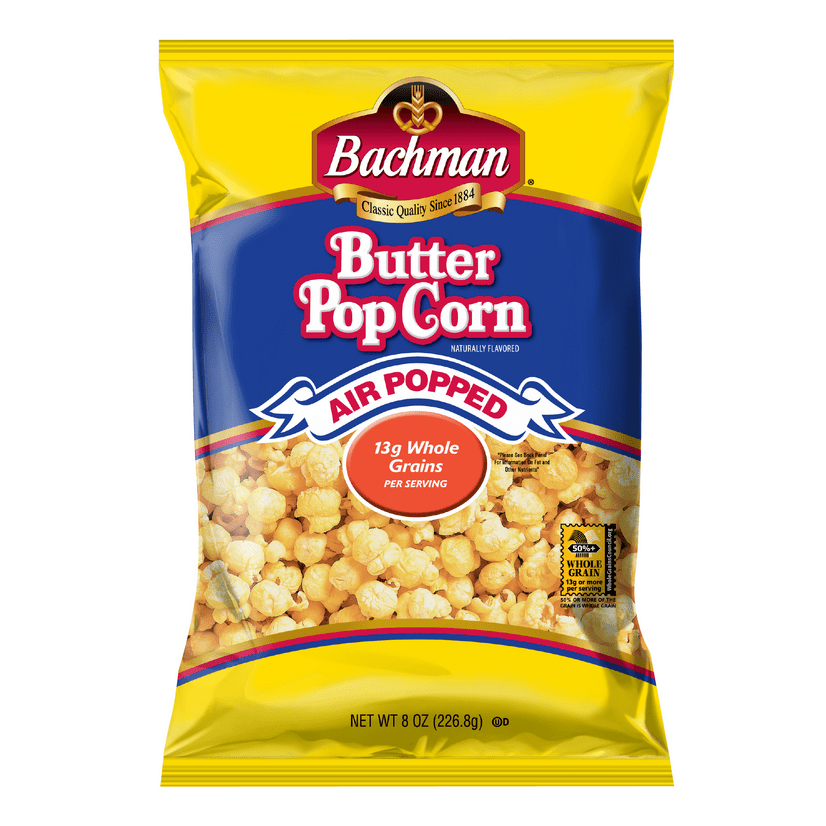 Bachman Butter Popcorn Air Popped 8 oz