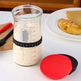 thumbnail image 2 of Sourdough Fermentation Jar,Clear Airtight Glass Dough Proofing Container With Scale Mark Thermometer and Date Tag for Homemade Starter Cultivation,Bread Baking and Natural Fermented Food Storage, 2 of 5