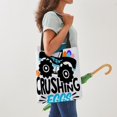 thumbnail image 4 of CafePress - New Easter Monster Truck Crushi - Polyester Tote Bag 16"x16", 4 of 5