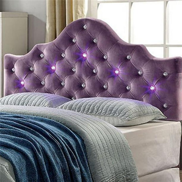 Aldebaran Contemporary Twin Size Headboard, Purple