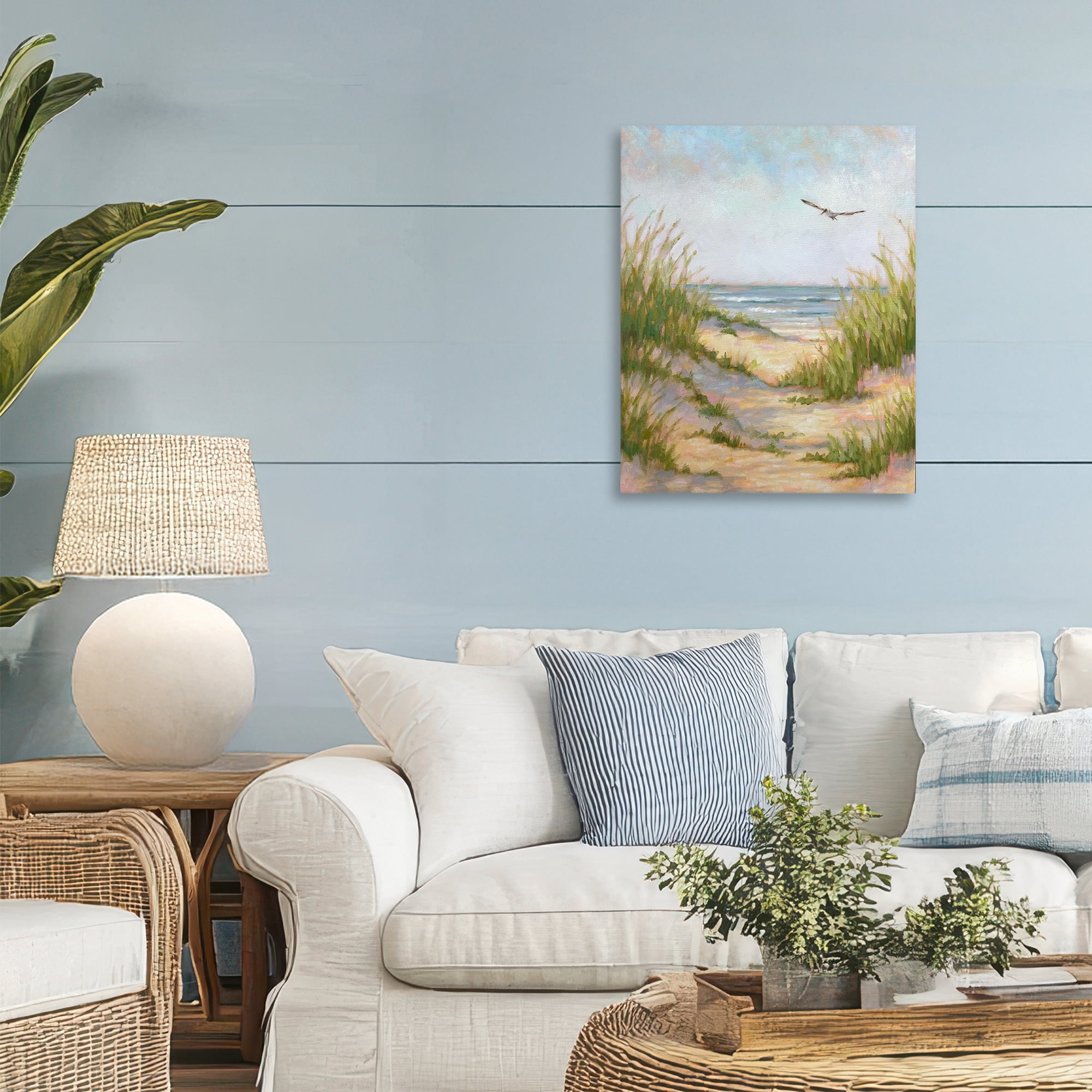 Stupell Industries Peaceful Beach Sand Dunes Canvas Wall Art, design by Linda Sperruzzi