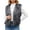 Dark Gray-1, variant on Womens Oversized Faux Fur Vests Fuzzy Warm Open Front V Neck Sleeveless Fluffy Cropped Winter Coats Outerwear