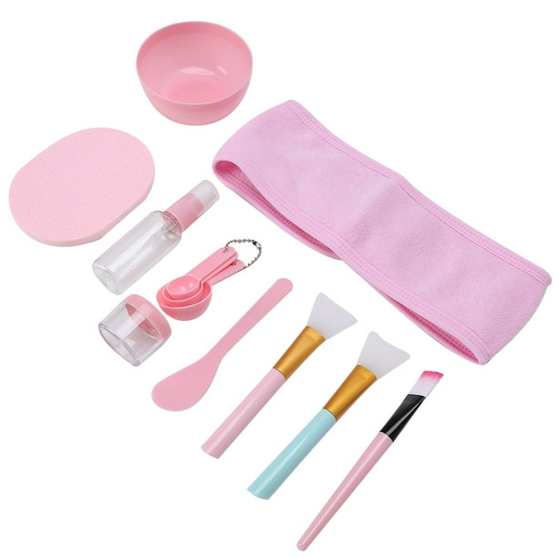 Kit de bricolaje de máscara facial, 12 piezas de máscara facial para el hogar, cepillo de bricolaje, herramienta de bricolaje, tecnología innovadora