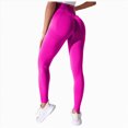thumbnail image 1 of mgoYE Gym Clothes for Woman Women's Yoga Legging Seamless Workout High Waist Butt Liftings Athletic Leggings(Hot Pink,S), 1 of 2