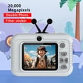 thumbnail image 4 of Cámara digital, regalo navideño para niños, alta definición, toma frontal y trasera, 2000 W, mini cámara de video de 2.0 pulgadas, puede tomar fotografías sin tarjeta, cámaras digitales, 4 of 9