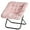 Pink, variant on LIFERECORD Oversized Faux Fur Folding Chair - Plush Lounge Chair for Adults, Large Foldable Reading Chair for Bedroom, Dorm & Living Room, White