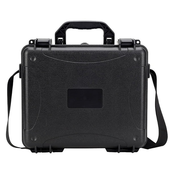 Estuche de transporte para drones, impermeable con asa, estuche rígido portátil con correa para el hombro, caja de almacenamiento para drones para