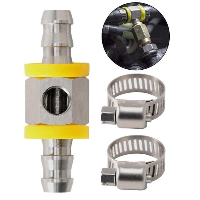 Adaptador de Ajuste en T Del Sensor Del Medidor de de de La Línea de Del Coche de material acero Inoxidable de 3/8 " DYNWAVEMX Regulador de presión de combustible del automóvil